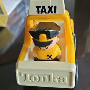 Vintage Tonka Yellow Taxi Toy for Kids